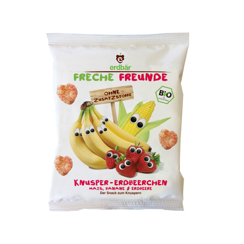[苏宁自营] 爱淘熊[erdbar]有机粟米饼 香蕉草莓味 25g/袋 (德国原装进口)