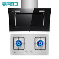 容声(Ronshen)厨电两件套油烟机RS03PE(自动洗)(新)+ 燃气灶灶具RQ02L不锈钢 烟灶套餐(天然气)