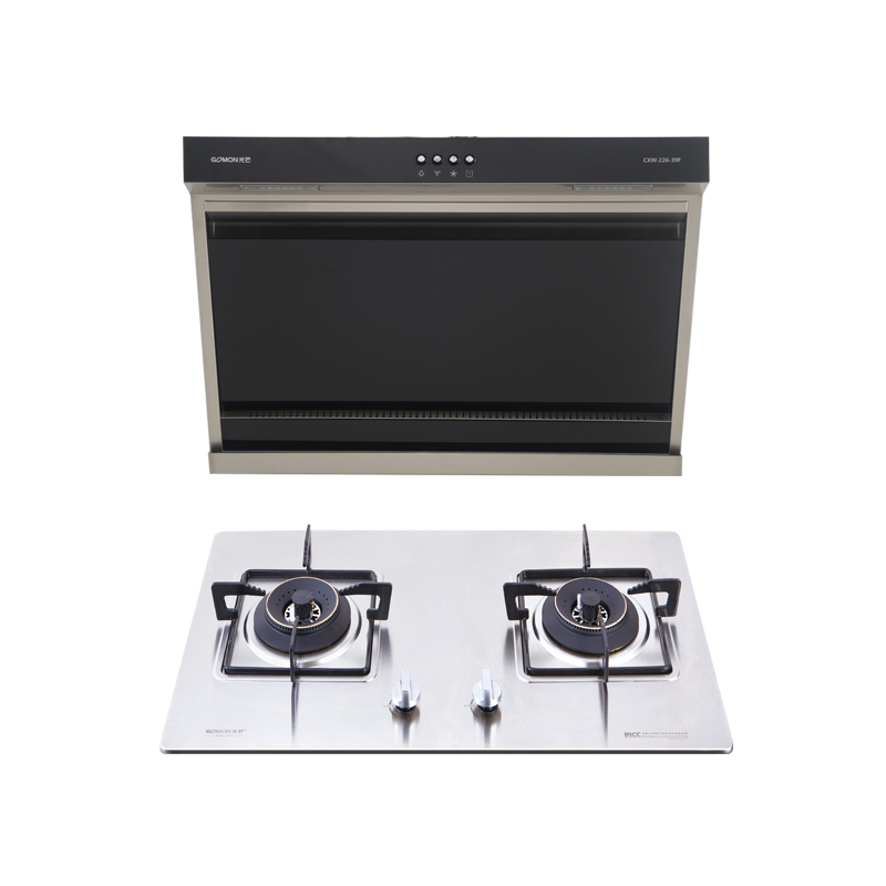 光芒CXW-226-39F+G29X玻璃面板侧吸烟机不锈钢大火力灶具