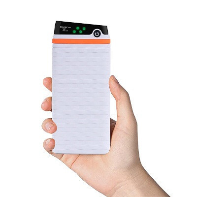 卡格尔(Cager)20000毫安 QC8 双向快充 聚合物快充移动电源/充电宝 自带充电线 白色