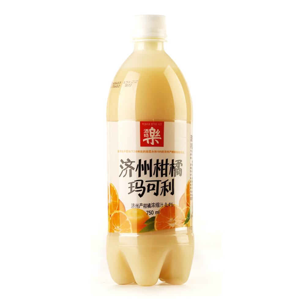 [苏宁超市]韩国进口米酒 济州柑橘玛可利米酒 750ml