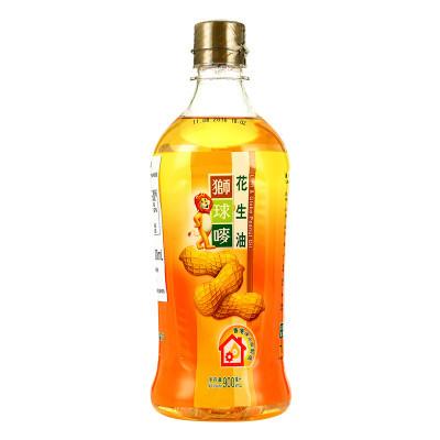 狮球唛香港原装进口食用油花生油900ml