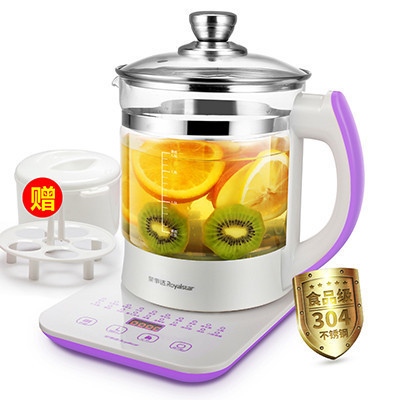 荣事达(Royalstar)养生壶1.8L容量YSH1806全自动加厚玻璃多功能电热烧水壶花茶壶黑茶煮茶器煲304不锈