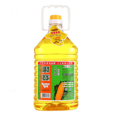 厨宝香港品质食用油非转基因玉米油3.5L/桶