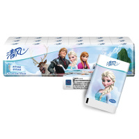 清风 手帕纸 冰雪奇缘三层8张*18包迷你型纸手帕小包纸巾面巾纸便携式餐巾纸(春游随身装)