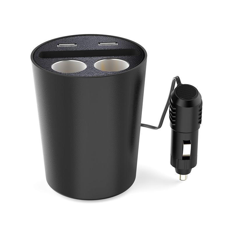 Devia智能-酷睿系列车载车充电源转换器（黑色）