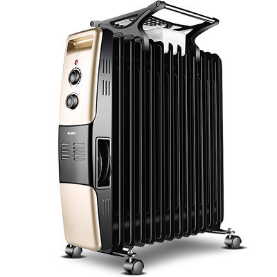 格力(GREE)电热油汀NDY07-26迅速升温 整屋取暖 配加湿盒 晾衣架 加后防烫罩 倾倒断电 电暖器