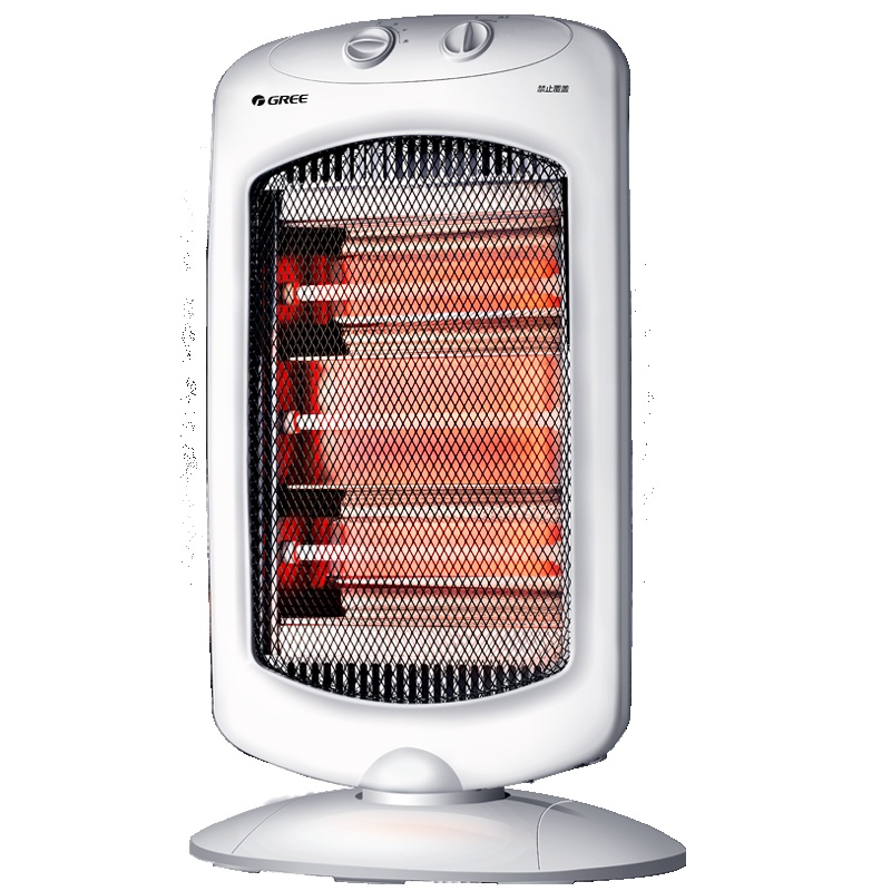 格力(GREE)远红外NSD-12-WG 节能省电 暗光不伤眼 即开即热 摇头送暖 倾倒断电 取暖器