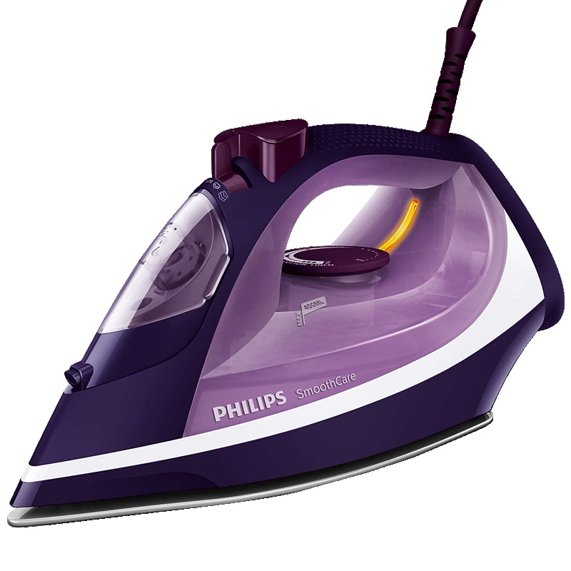 飞利浦(Philips) 电熨斗蒸汽 GC3580 家用手持蒸汽3-5档2200w陶瓷底防干烧;小巧便携;不粘底板