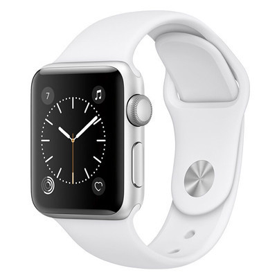 Apple Watch Sport Series 2 智能苹果手表(38毫米 银色铝金属表壳 白色运动型表带)