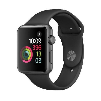 Apple Watch Sport Series 2 智能苹果手表(38毫米 深空灰色铝金属表壳 黑色运动型表带)