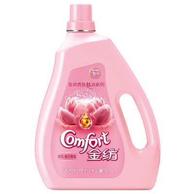 金纺衣物柔顺剂 香氛精油系列 樱花依兰香氛 衣物护理剂1.5L[联合利华]