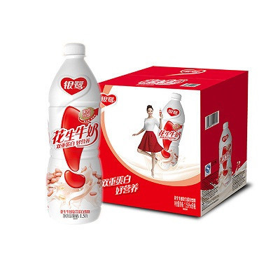 银鹭 花生牛奶 1500ml*6