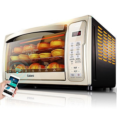 格兰仕(Galanz) 电烤箱iK2(TM)可远程操控独立控温 带旋叉 3D热风循环 低温发酵 智能家用电烤箱