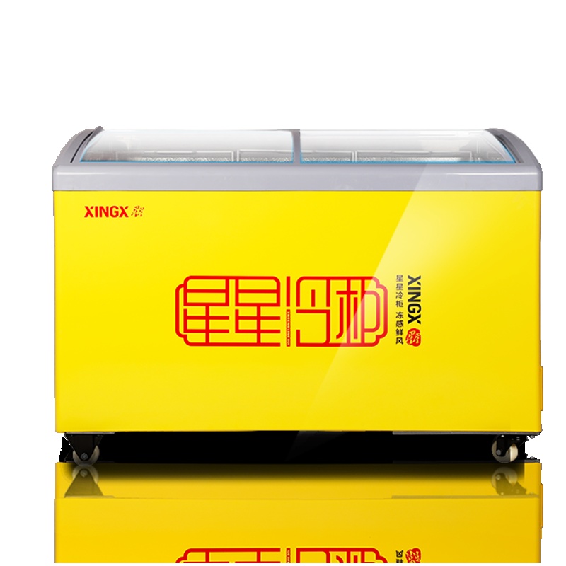 星星(XINGX) SD/SC-325YE 卧式冷柜 冰柜 圆弧柜 超商用冷柜 推拉门 制冷强 冷藏冷冻柜