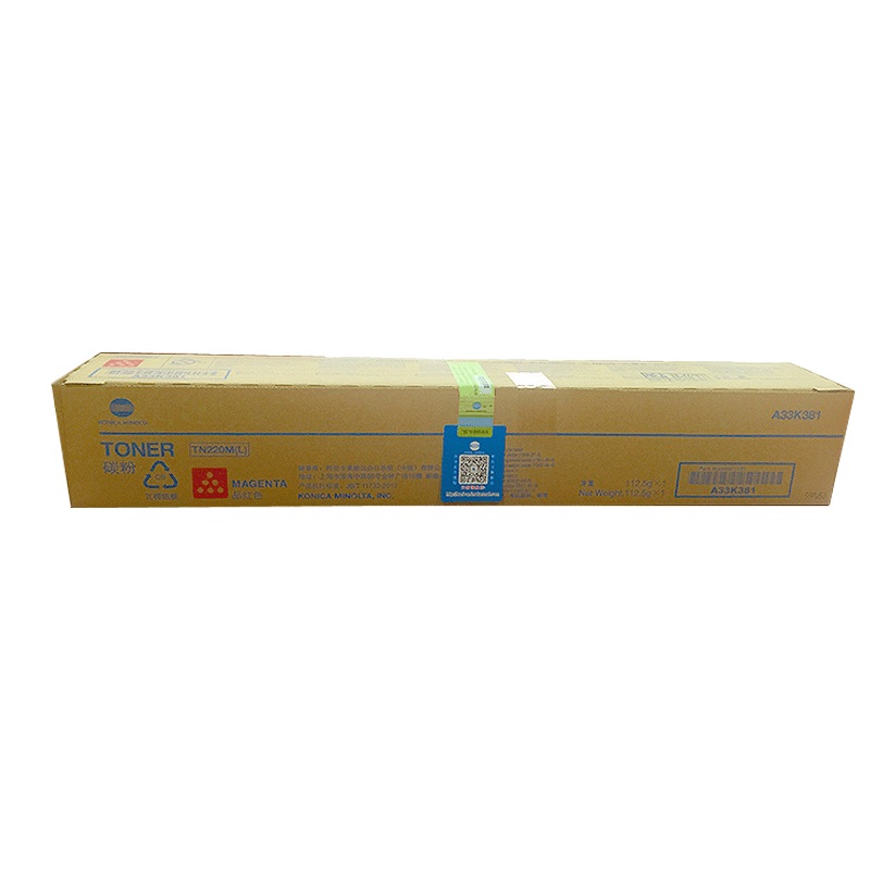 柯尼卡美能达(KONICA MINOLTA) TN220M-L 品红色低容装 墨粉/碳粉 适用机型 C221/7122