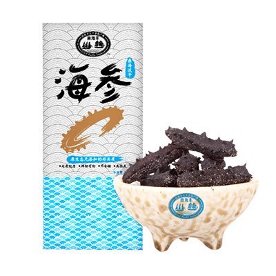 [苏宁易购超市]鼎海丰 鼎海淡干刺参 50g/盒 约10-12只装 山东