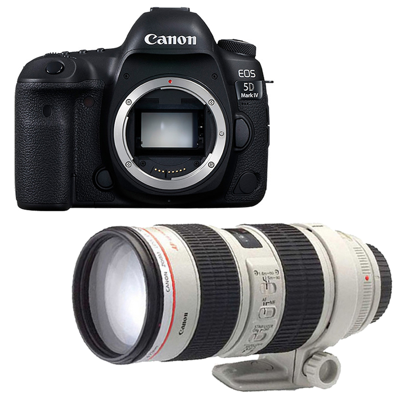 佳能(Canon) EOS 5D4(70-200mm F2.8III) 数码单反相机 单镜头套装 约3040万像素