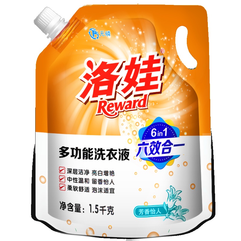 洛娃多功能洗衣液袋装1.5kg