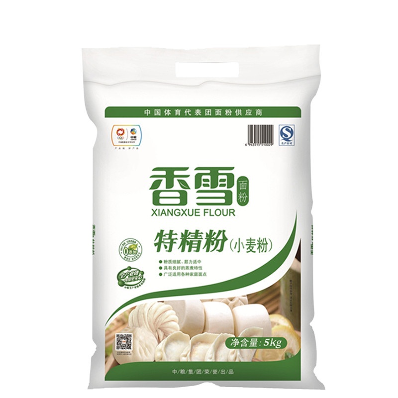 [苏宁超市]香雪特精粉5kg/袋 粮油 面粉 包子 馒头 面条用粉 中粮出品