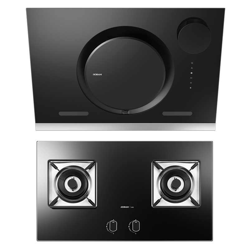 老板(ROBAM)侧吸式触控式空气净化油烟机燃气灶烟灶套餐CXW-200-26A8B+56B0(液化气)1级能效烟机