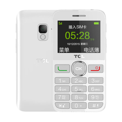 TCL 121 移动联通2G 双卡双待 老人机 备用机 白色