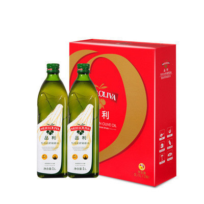 品利 (MUELOLIVA) 特级初榨橄榄油(1L×2礼盒) 西班牙进口