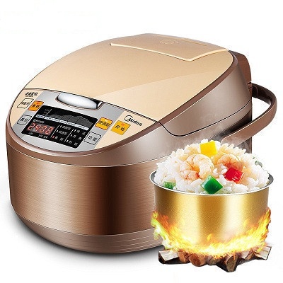 美的(Midea) 电饭煲 MB-WRS4099A 不锈钢外壳 智能一键通 24小时预约 4升/4L