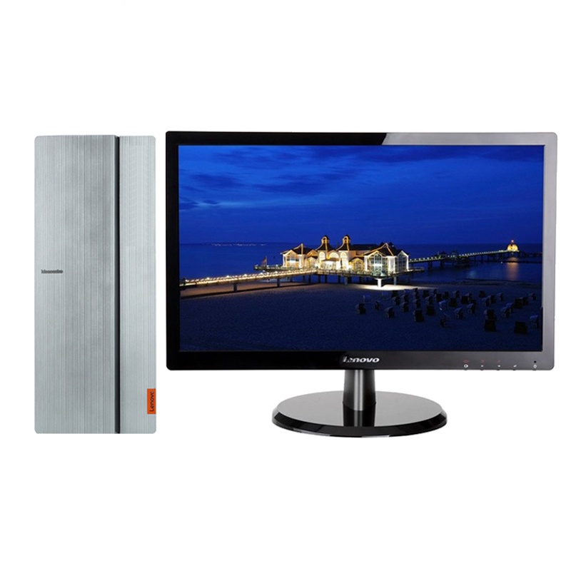 联想(Lenovo) 720-18台式电脑整机 23英寸显示器(I5-7400 4G 1T 2G独显 蓝牙无线 银色)