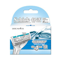 Schick 舒适 创4纪钛剃须刀头替换装（4个刀头装）