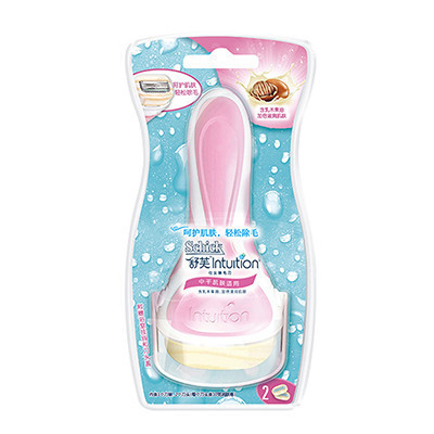 【苏宁超市】舒适-舒芙除毛刀架-中性肌肤（含1个刀头）+送1个刀头