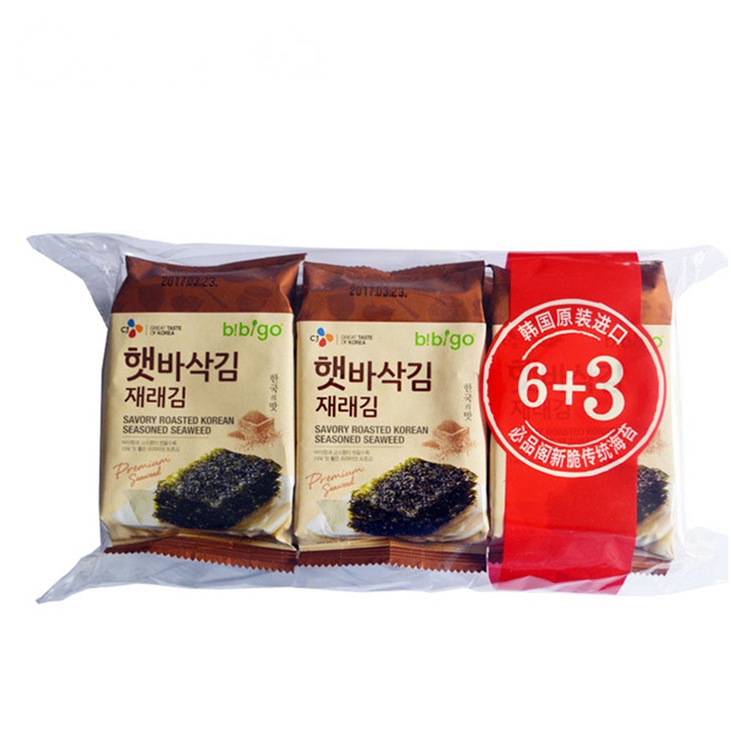 韩国进口希杰新脆传统海苔45g