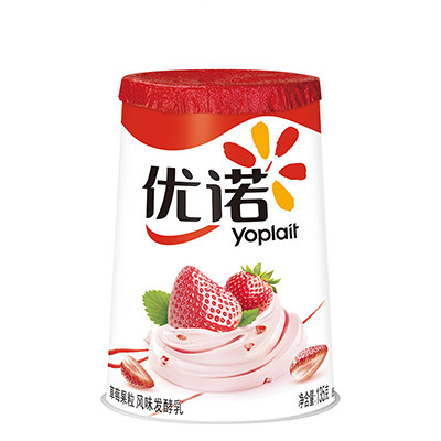优诺优丝草莓果粒风味发酵乳135g*3