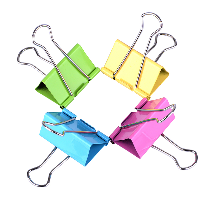 益而高(Eagle)TY145-CP 19MM彩色长尾夹(40个/PVC桶)