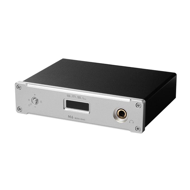 S.M.S.L 双木三林 M6 异步多功能HIFI音频解码器耳放一体机DAC 银色