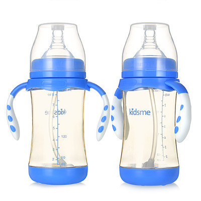 亲亲我(kidsme)PPSU奶瓶240ML网络款(蓝色)