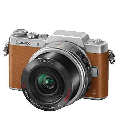 松下(Panasonic) Lumix DMC-GF8XGK(X1442) 微型单电电动镜头套机 棕色