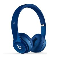 Beats Solo2 头戴式耳机 独奏版 有线耳机 (带麦 通用重低音) 蓝色