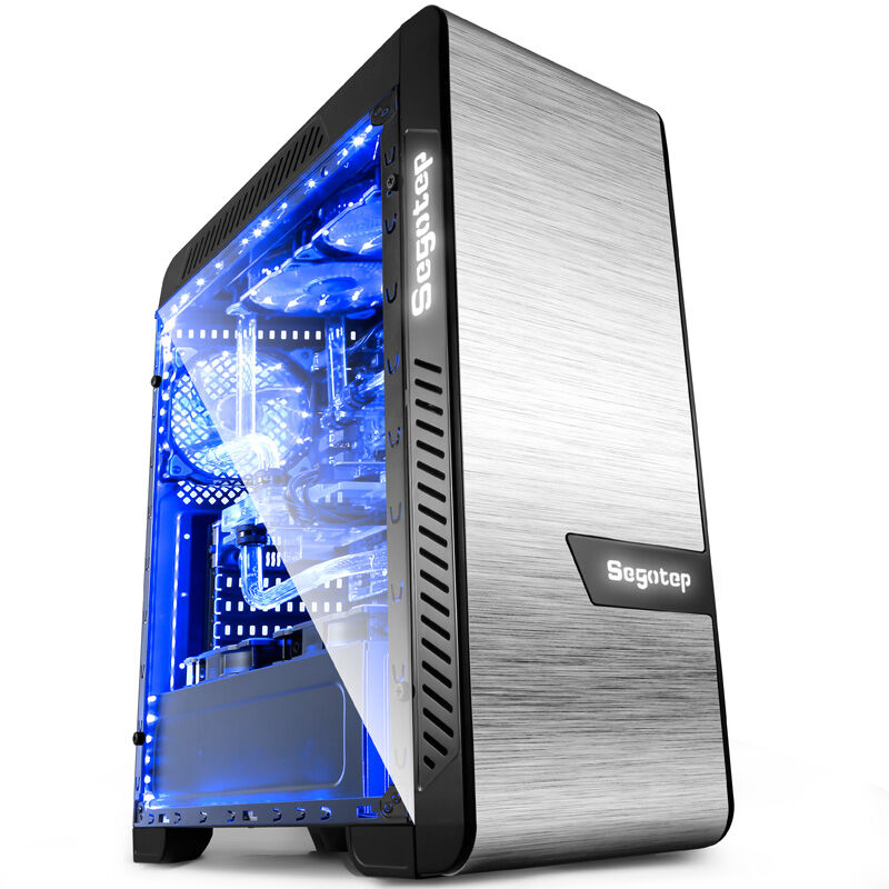 鑫谷EOS爱欧丝全侧透机箱 两侧钢化玻璃透明侧板 360水冷排位 EATX台式机电脑主机箱