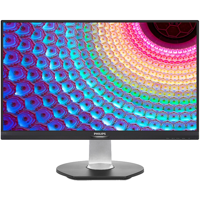 飞利浦/Philips 328P6VJEB 32英寸黑色4K高清10.7亿色10bit显示屏多源同屏内置扬声器人体工学底座黑色显示器