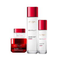 [苏宁超市]欧莱雅复颜组合(清乳柔肤水130ml+复颜抗皱晚霜50ml+赠(复颜清乳柔肤水65ml+复颜日霜25ml)