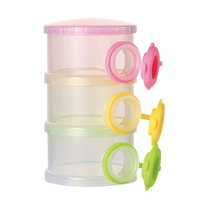 泡泡龙(BOBBLE)三层粉格独立式奶粉格可拆卸便捷密封pp奶粉盒外出分盒格子大容量PO-070