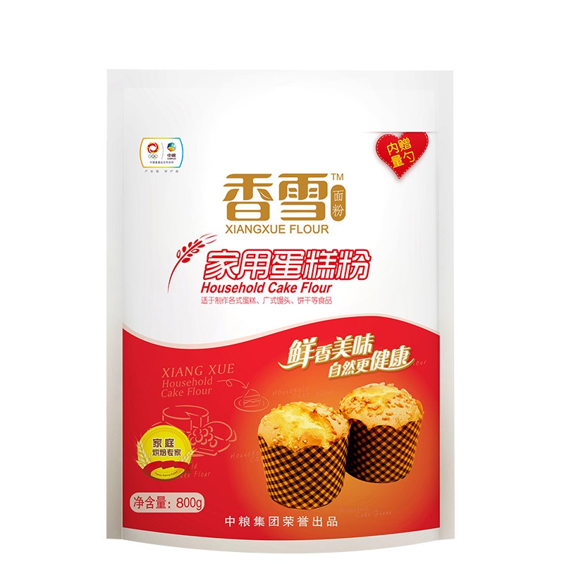 香雪(XIANGXUE)家用蛋糕粉800g/袋 焙烤用粉 进口原料、无任何添加 中粮出品