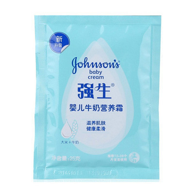 强生(Johnson)婴儿牛奶营养霜袋装 25g