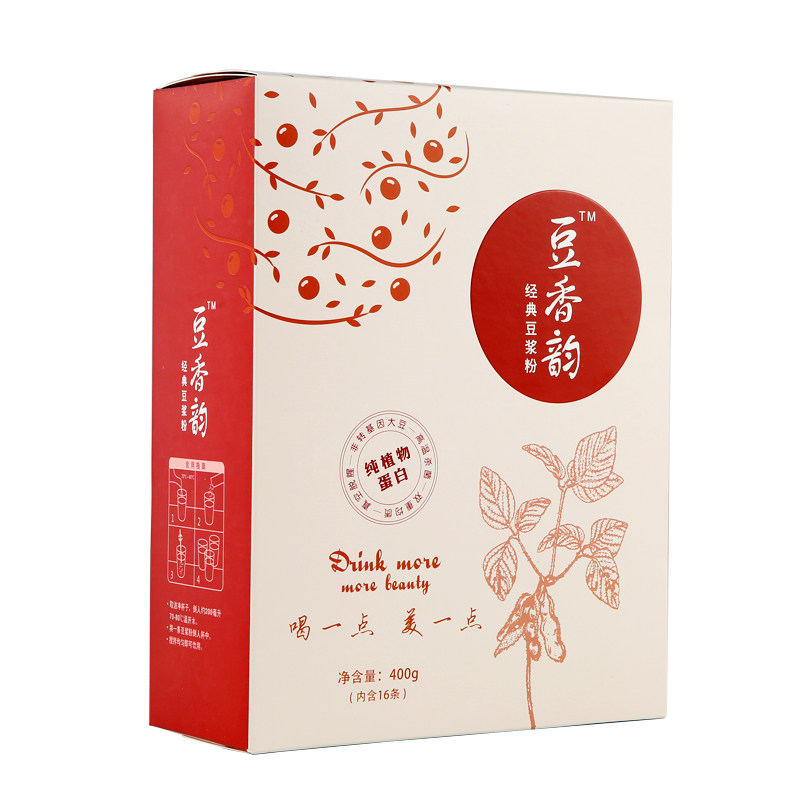豆香韵创意原味豆浆粉盒装小袋豆粉速溶豆浆营养早餐400g