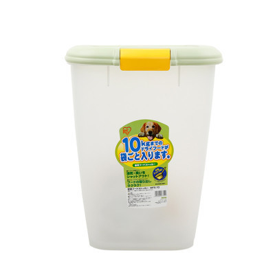 爱丽思(IRIS) 环保密闭宠物储粮桶 大号狗粮猫粮桶 MFS-10 绿色