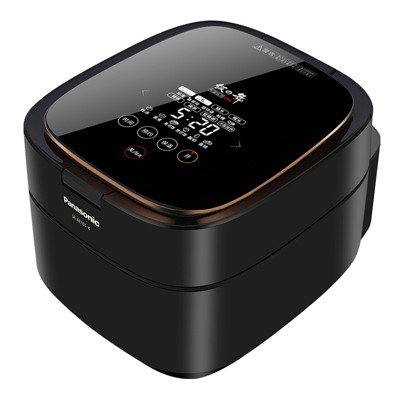 松下(Panasonic)电饭煲 SR-AE101-K 3L/升(对应日标1L)IH电磁加热 电压力饭煲