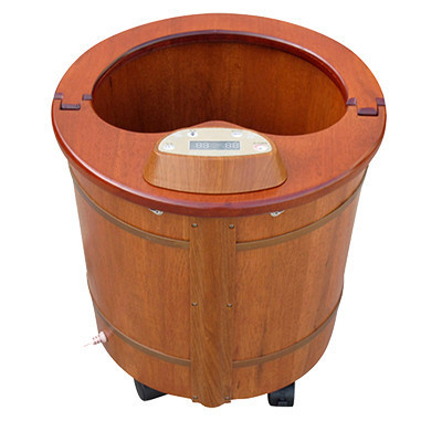 傲盛(AOSHENG) FS6 智能养生足浴盆 天然橡木加厚加深足浴木桶 智能控温 无线遥控