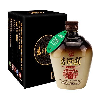 [苏宁超市]惠泽龙闽派黄酒 有机五年黄酒 红曲酒500ml*1瓶