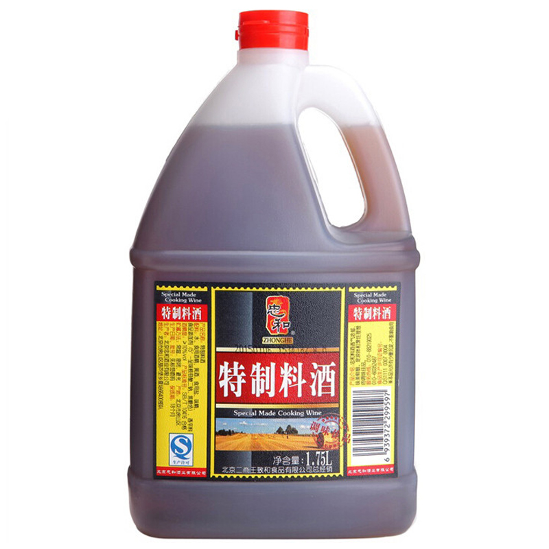 忠和特制料酒1.75L 炒菜烹饪 除膻去腥 烧菜料酒调味料